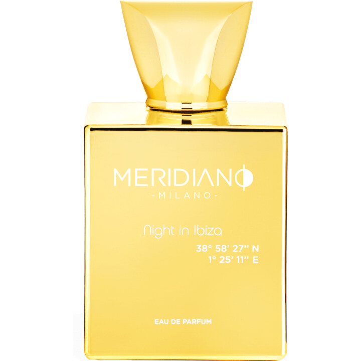 Night in Ibiza 38° 58’ 27’’ N 1° 25’ 11’’ E by Meridiano perfume bottle