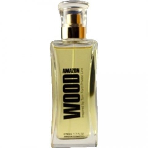 Wood by Amazon Cosmetics perfume bottle