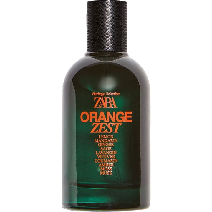 Heritage Selection - Orange Zest by Zara perfume bottle