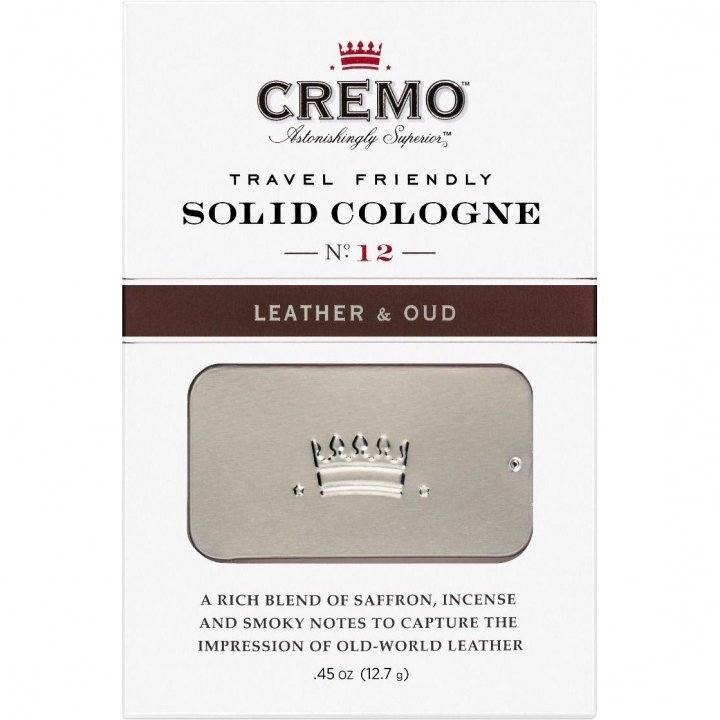 Leather & Oud (Solid Cologne) by Cremo perfume bottle
