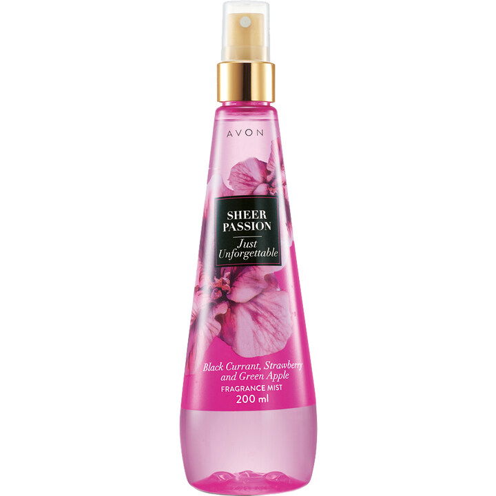 Sheer Passion - Just Unforgettable by Avon perfume bottle
