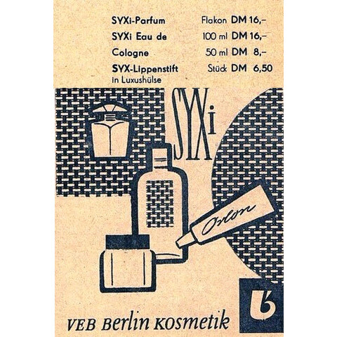SYXi (Eau de Cologne) by VEB Berlin Kosmetik perfume bottle