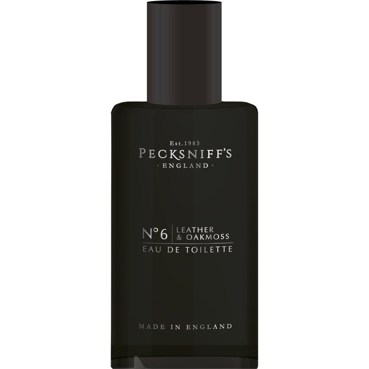 N°6 Leather & Oakmoss by Pecksniff's perfume bottle