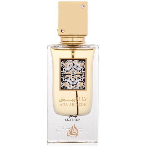 Ana Abiyedh Leather by Lattafa / لطافة perfume bottle