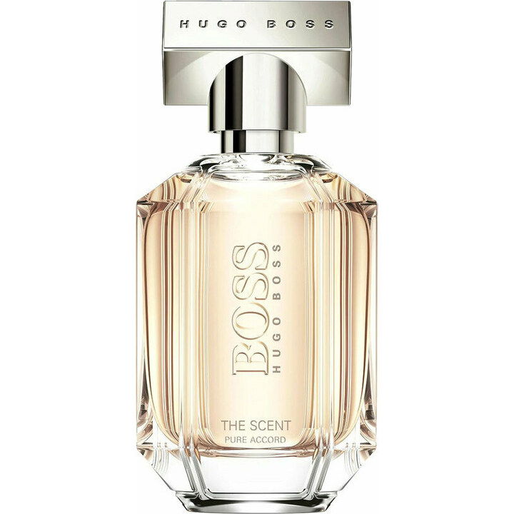 The Scent Pure Accord for Her by Hugo Boss perfume bottle