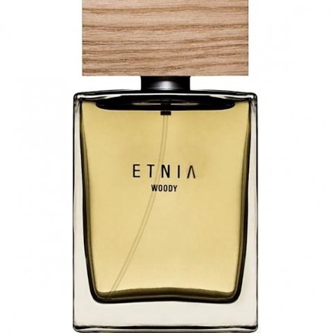 Woody by Etnia perfume bottle