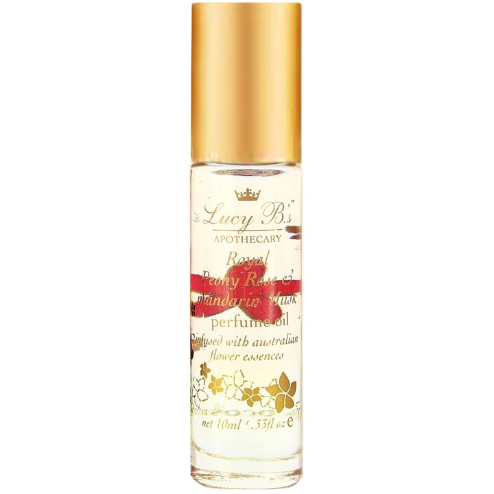 Royal Peony Rose & Mandarin Musk / Royale Pivoine Rose & Mandarin Musk (Perfume Oil) by Hydra Bloom / Lucy B.'s Cosmetics perfume bottle