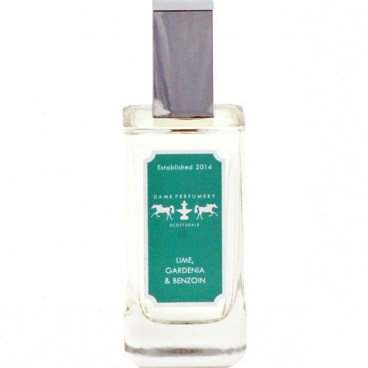 Lime, Gardenia & Benzoin by Dame Perfumery Scottsdale perfume bottle