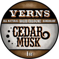 Cedar Musk by Verns perfume bottle