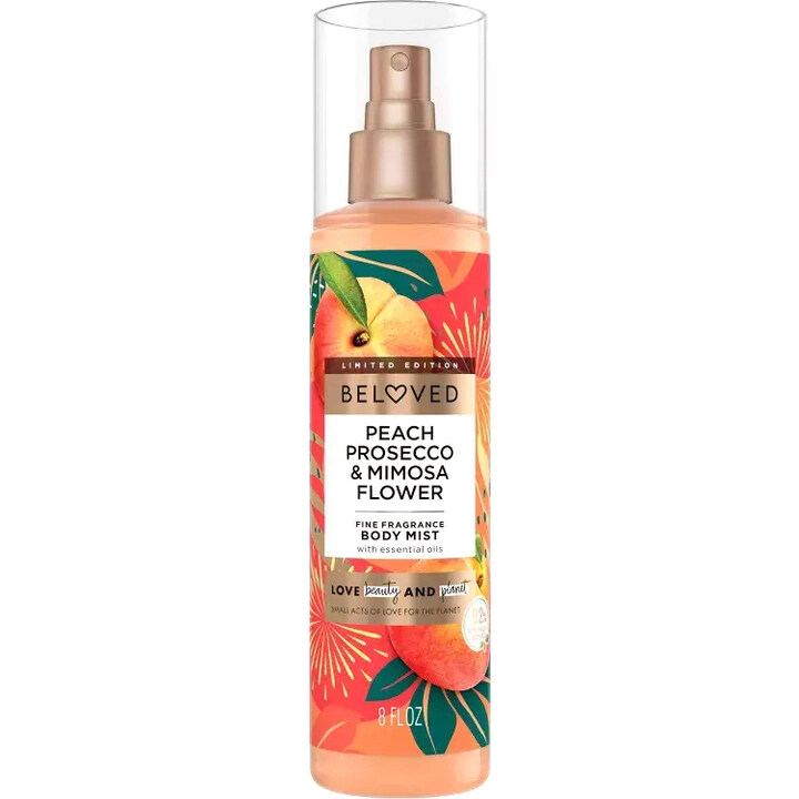 Beloved - Peach Prosecco & Mimosa Flower by Love Beauty and Planet perfume bottle