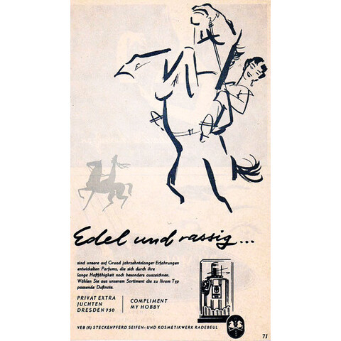 My Hobby by Steckenpferd / Bergmann & Co. perfume bottle