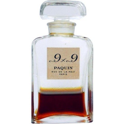 9 x 9 / Nine by Nine by Paquin perfume bottle