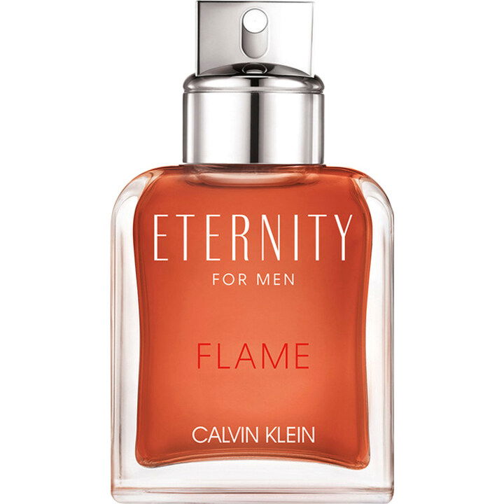 Eternity for Men Flame by Calvin Klein perfume bottle