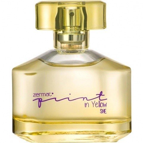 Print in Yellow by Zermat perfume bottle