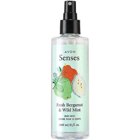 Senses - Fresh Bergamot & Wild Mint by Avon perfume bottle