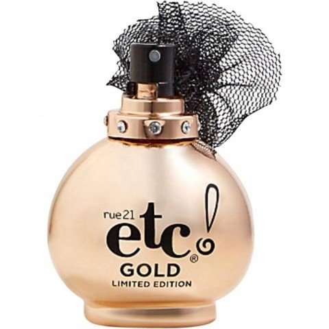 Etc! Gold by rue21 perfume bottle