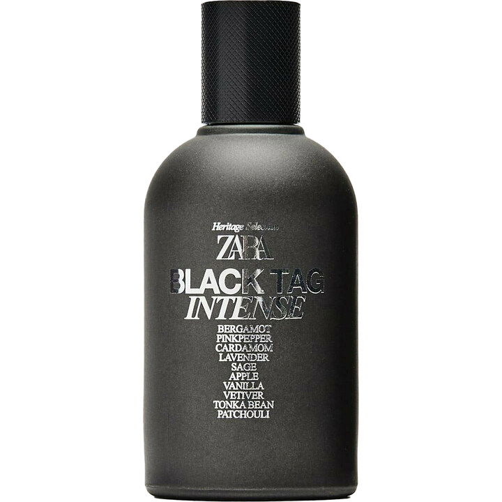 Heritage Selection - Black Tag Intense by Zara perfume bottle