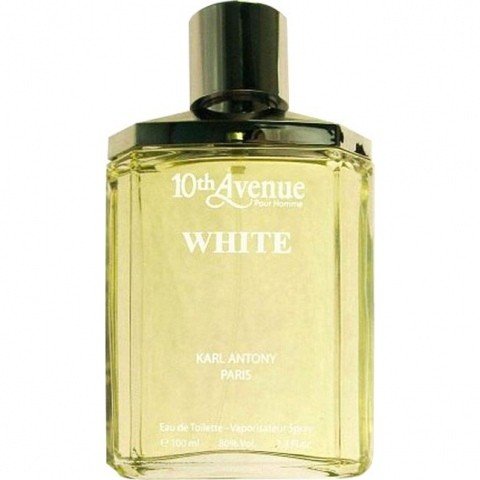 White by 10th Avenue Karl Antony perfume bottle