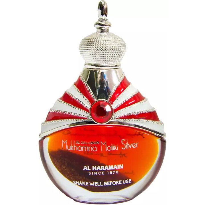 Mukhamria Maliki Silver by Al Haramain / الحرمين perfume bottle