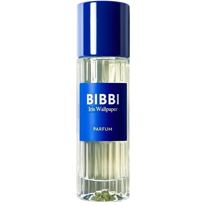 Iris Wallpaper by Bibbi perfume bottle