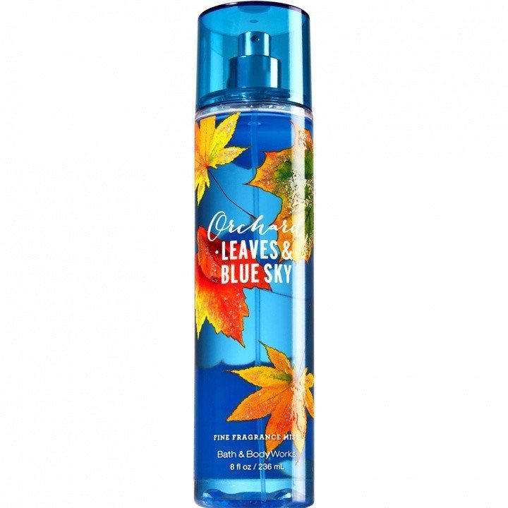 Orchard Leaves & Blue Sky by Bath & Body Works perfume bottle
