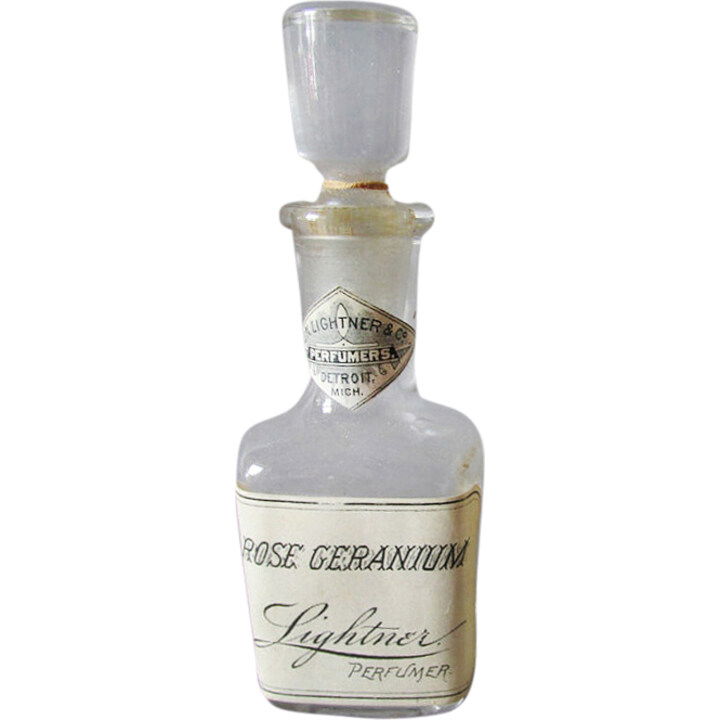 Rose Geranium by Lightner perfume bottle