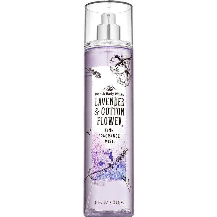 Lavender & Cotton Flower by Bath & Body Works perfume bottle