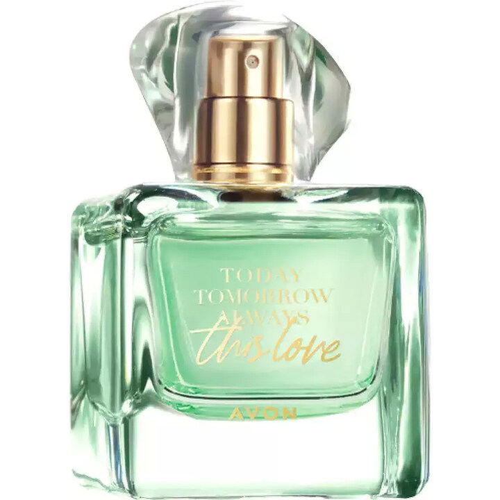 Today Tomorrow Always This Love by Avon perfume bottle