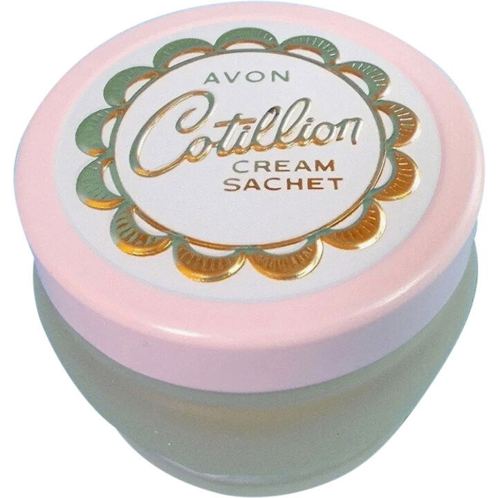 Cotillion (Cream Perfume) by Avon perfume bottle