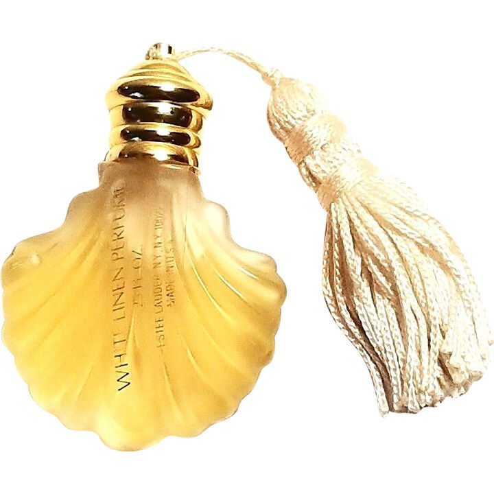 White Linen Frosted Shell Flacon by Estēe Lauder perfume bottle