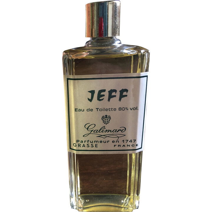 Jeff EDT by Galimard perfume bottle