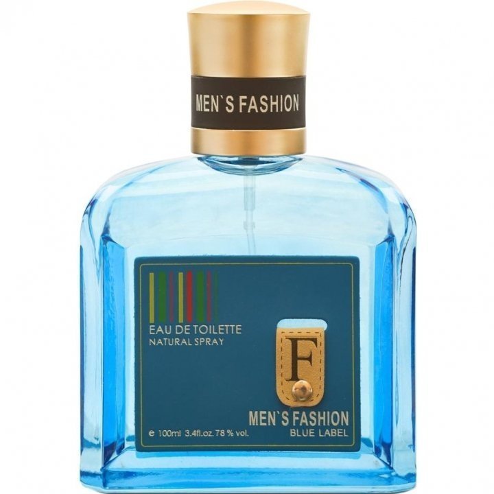 Men's Fashion Blue Label by Parfums Genty perfume bottle