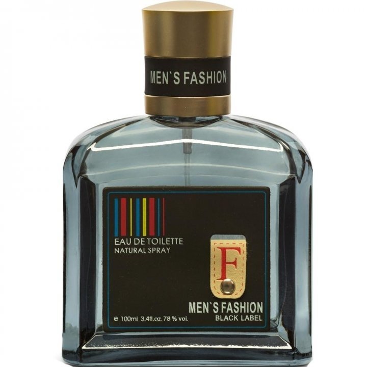 Men's Fashion Black Label by Parfums Genty perfume bottle