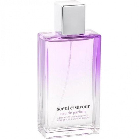 A Sprinkle of Crystallised Violet, Attar of Roses & Midnight Jasmine by Scent & Savour perfume bottle