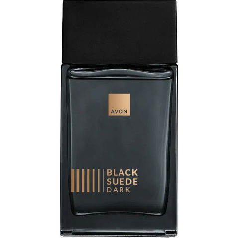 Black Suede Dark by Avon perfume bottle