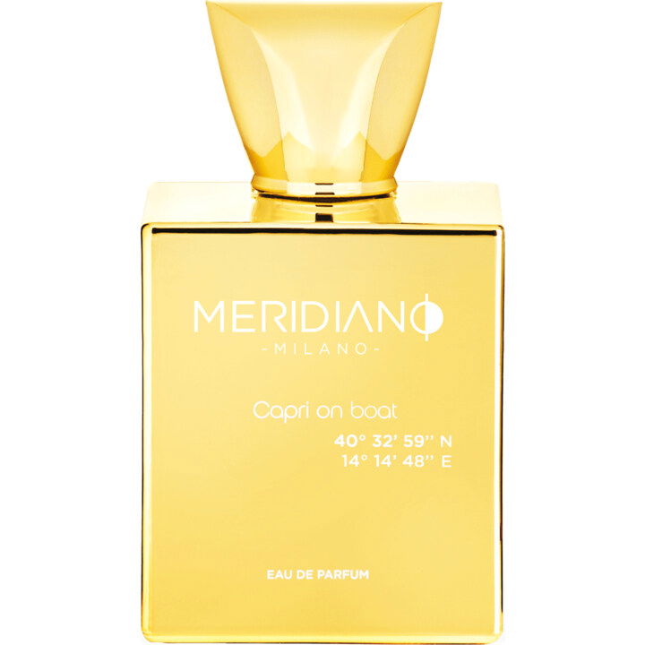 Capri on Boat 40° 32’ 59’’ N 14° 14’ 48’’ E by Meridiano perfume bottle