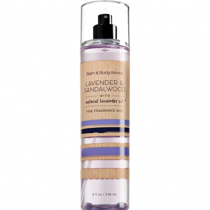 Lavender & Sandalwood by Bath & Body Works perfume bottle