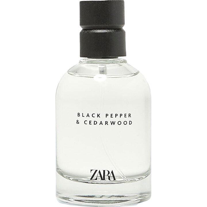 Black Pepper & Cedarwood by Zara perfume bottle
