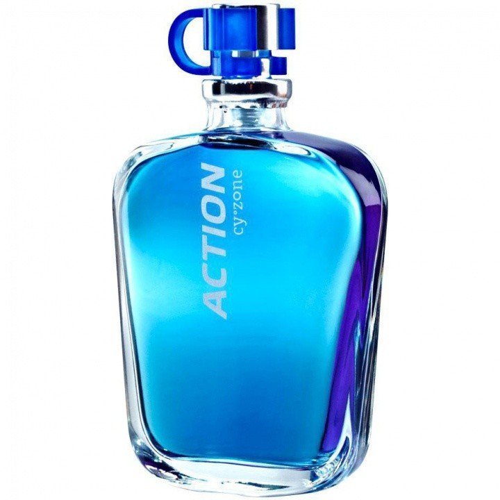 Action by cy°zone perfume bottle