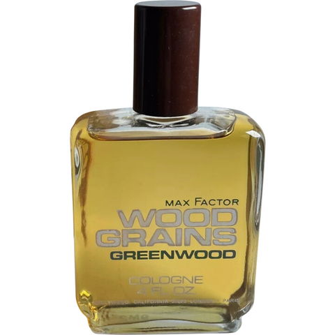Wood Grains Greenwoods by Max Factor perfume bottle