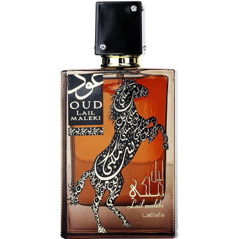 Oud Lail Maleki by Lattafa / لطافة perfume bottle