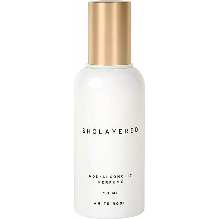White Rose (Non-Alcoholic Perfume) by Sholayered perfume bottle