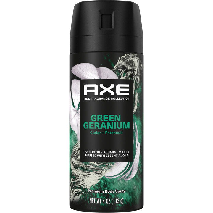 Green Geranium by Axe / Lynx perfume bottle