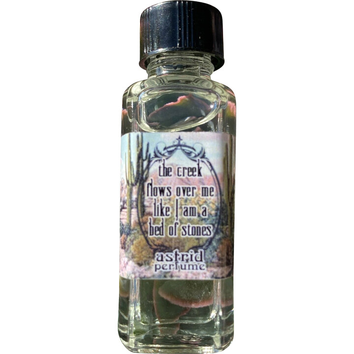 The Creek Flows Over Me Like I Am A Bed Of Stones by Astrid Perfume / Blooddrop perfume bottle
