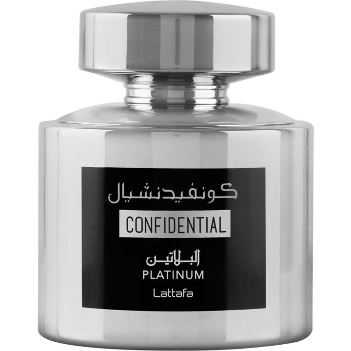 Confidential Platinum by Lattafa / لطافة perfume bottle