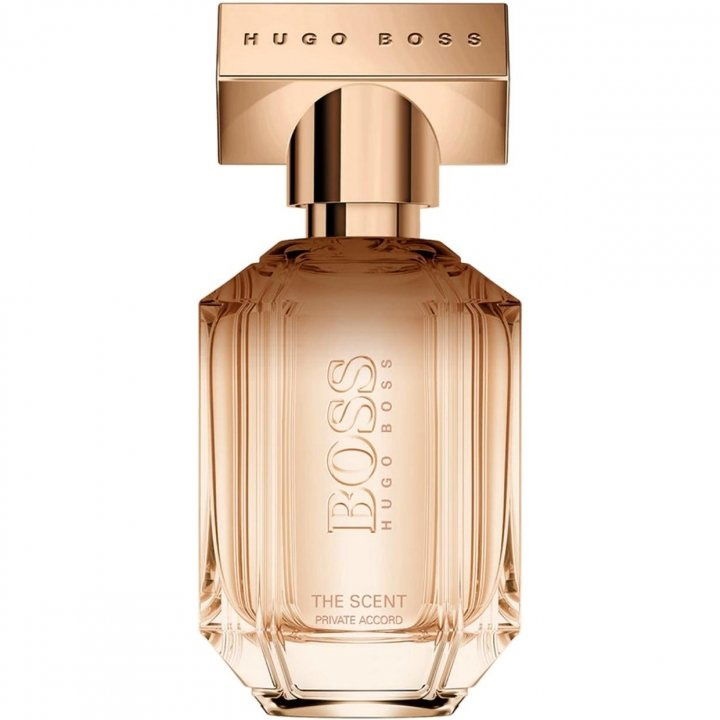 The Scent Private Accord for Her by Hugo Boss perfume bottle