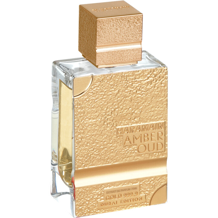 Amber Oud Gold 999.9 Dubai Edition by Al Haramain / الحرمين perfume bottle