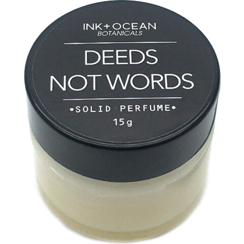 Deeds Not Words by Ink + Ocean Botanicals perfume bottle