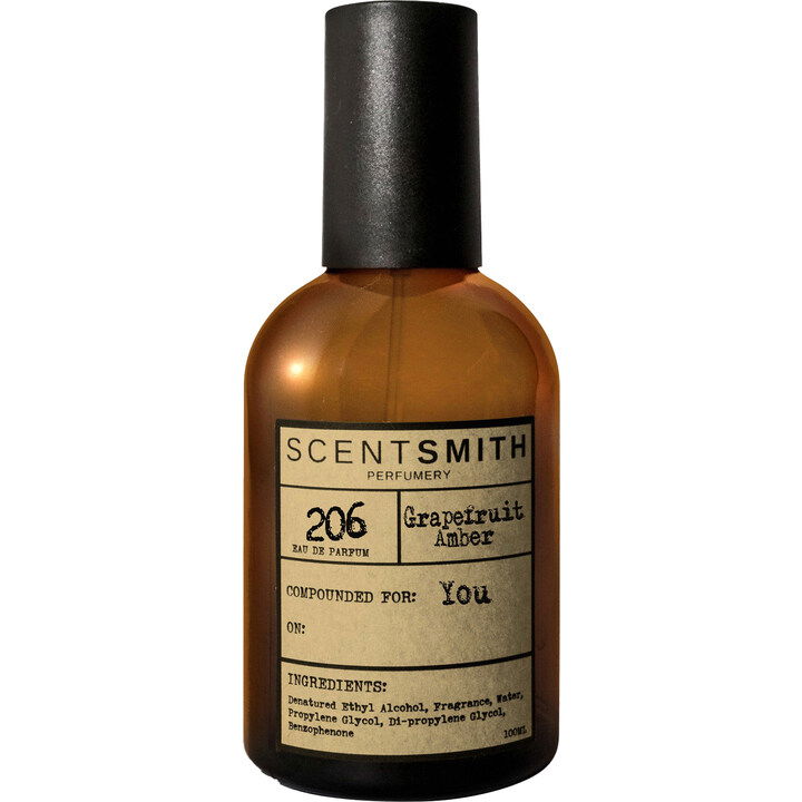 206 Grapefruit Amber by Scentsmith Perfumery perfume bottle