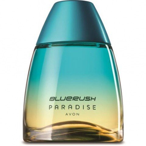 Blue Rush Paradise for Him by Avon perfume bottle